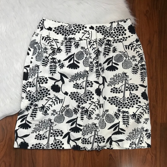 Harve Benard Linen Rayon Skirt 10 Black White - Picture 5 of 7